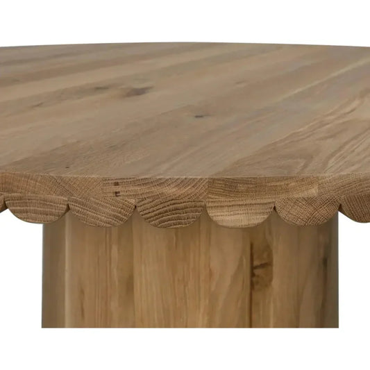 Lane Natural Wood Round Dining Table-Dining Tables-Noir-LOOMLAN