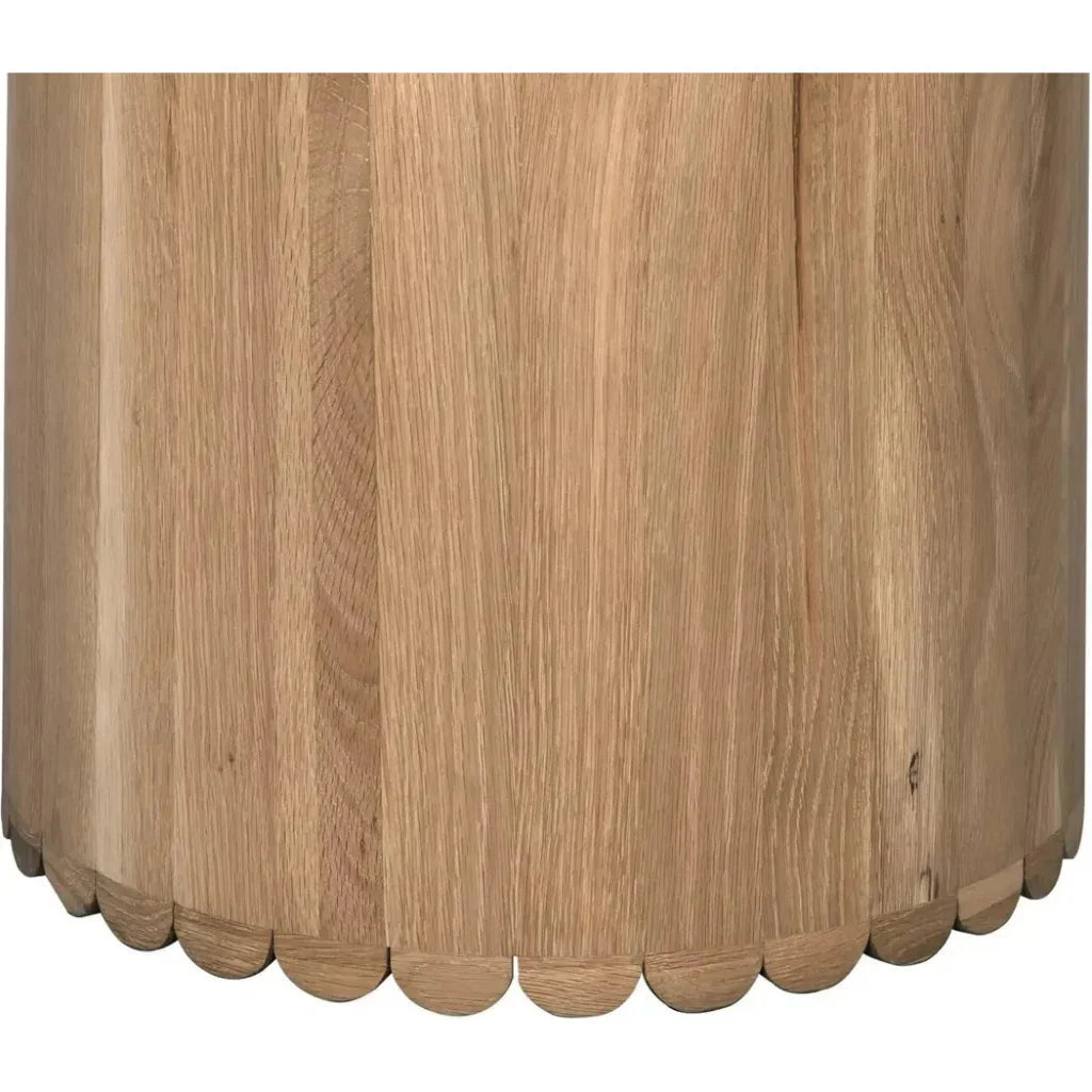 Lane Natural Wood Round Dining Table-Dining Tables-Noir-LOOMLAN