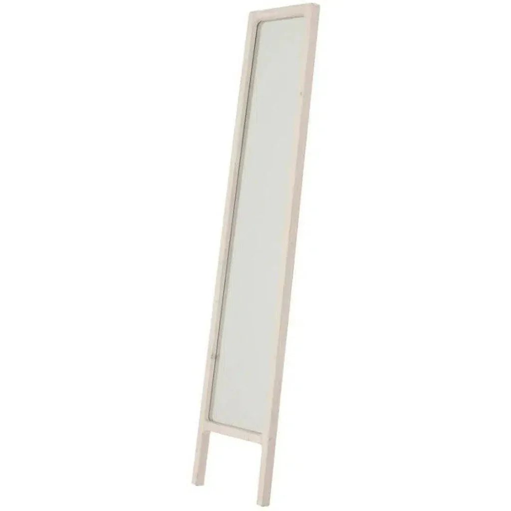 Laney Mirror White Wash Pine-Floor Mirrors-Essentials For Living-LOOMLAN