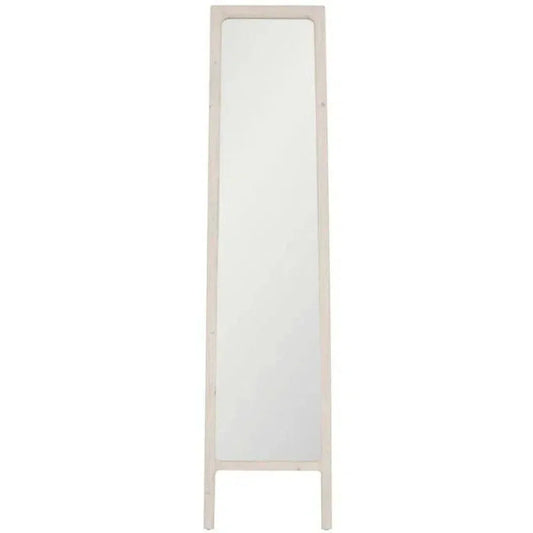 Laney Mirror White Wash Pine-Floor Mirrors-Essentials For Living-LOOMLAN