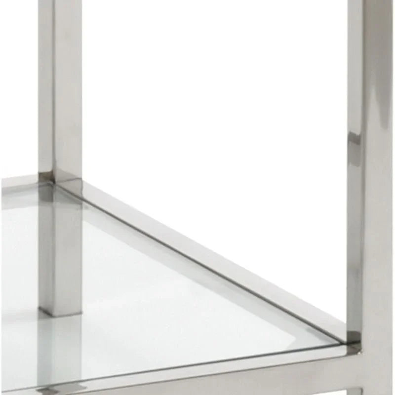 Langdon Nickel Finished Shelf Unit-Etageres-Wildwood-LOOMLAN