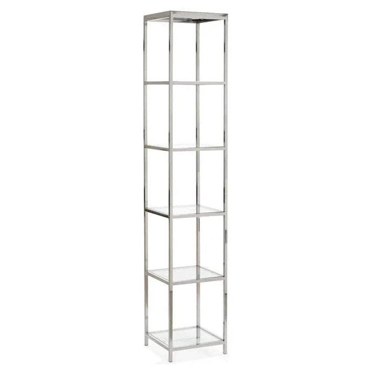 Langdon Nickel Finished Shelf Unit-Etageres-Wildwood-LOOMLAN