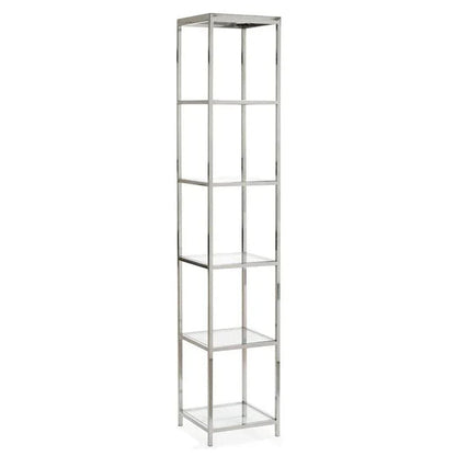 Langdon Nickel Finished Shelf Unit-Etageres-Wildwood-LOOMLAN