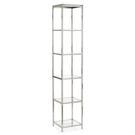 Langdon Nickel Finished Shelf Unit-Etageres-Wildwood-LOOMLAN