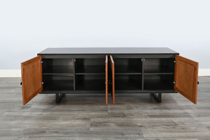 Langford Four Doors Black Sideboard