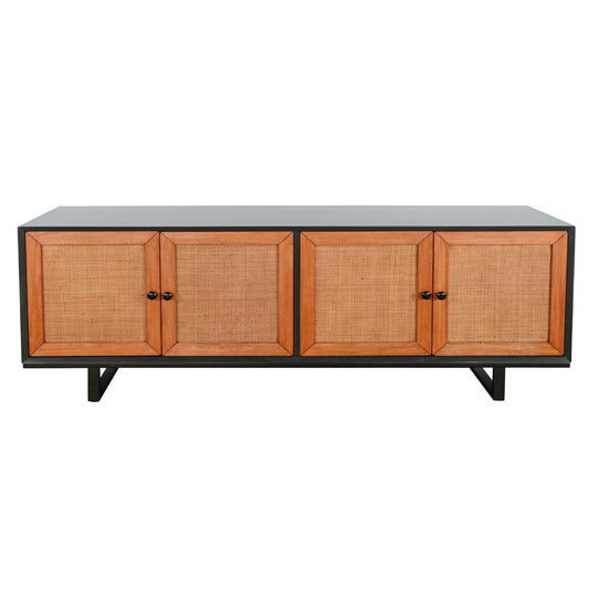 Langford Four Doors Black Sideboard