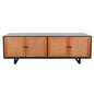 Langford Four Doors Black Sideboard