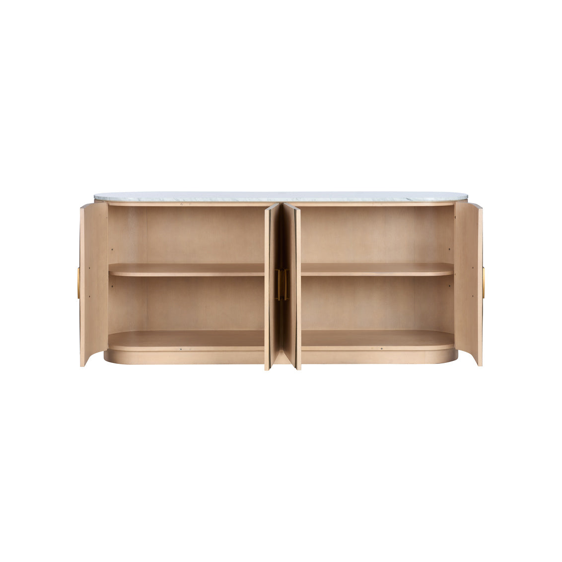 Langley Four Doors Wood Credenza