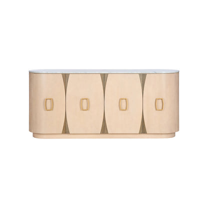 Langley Four Doors Wood Credenza