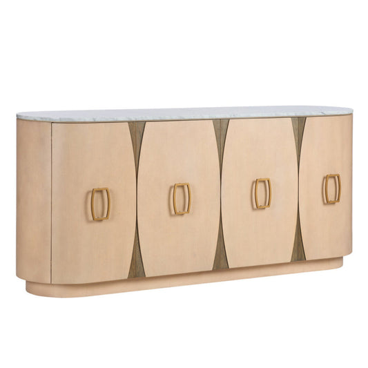 Langley Four Doors Wood Credenza