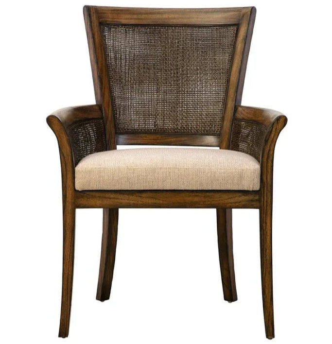Langley Wood Framed Arm Chair - LOOMLAN - Furniture Classics - Club Chairs