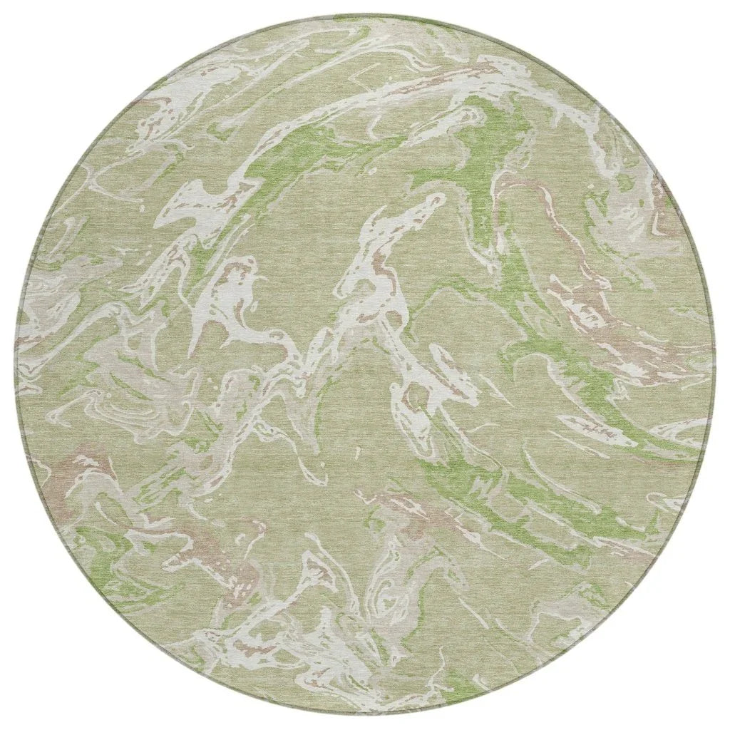 Lani Aloe Washable Indoor-Outdoor Rug-Outdoor Rugs-LOOMLAN Rugs-8' x 8'-LOOMLAN