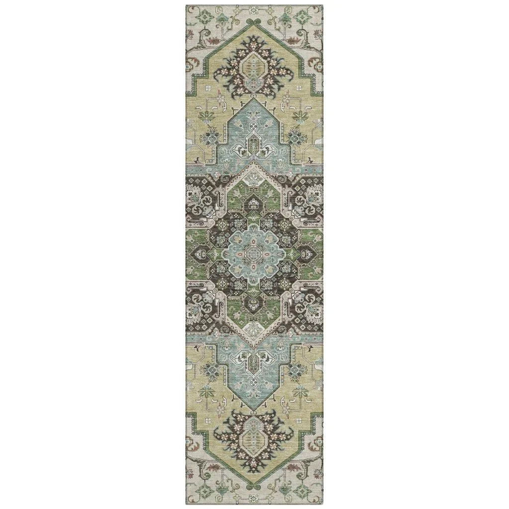 Lani Beige Washable Indoor-Outdoor Rug-Outdoor Rugs-LOOMLAN Rugs-2'3" x 7'6"-LOOMLAN