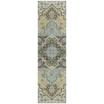 Lani Beige Washable Indoor-Outdoor Rug-Outdoor Rugs-LOOMLAN Rugs-2'3" x 7'6"-LOOMLAN