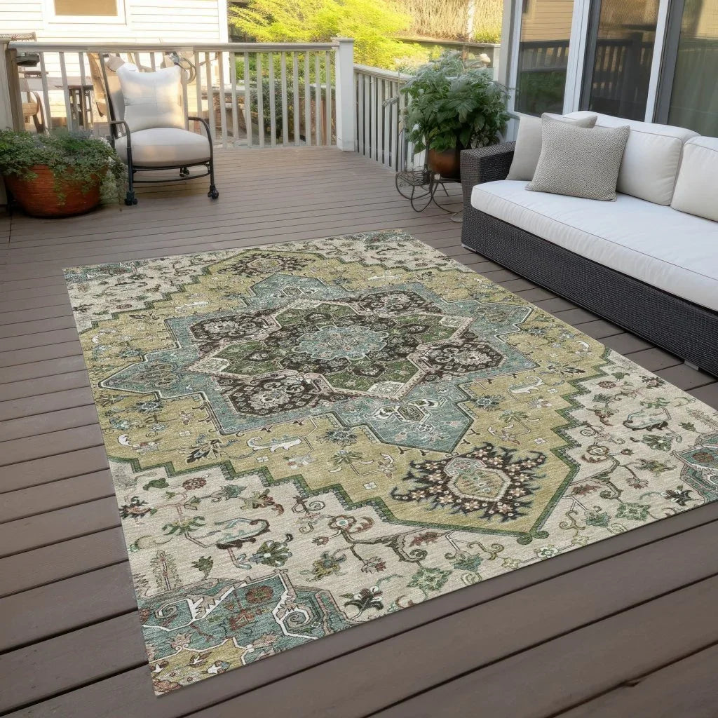 Lani Beige Washable Indoor-Outdoor Rug-Outdoor Rugs-LOOMLAN Rugs-LOOMLAN