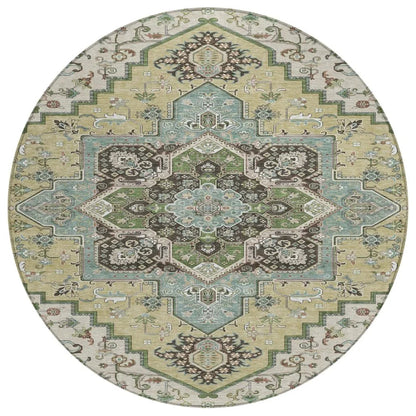 Lani Beige Washable Indoor-Outdoor Rug-Outdoor Rugs-LOOMLAN Rugs-8' x 8'-LOOMLAN