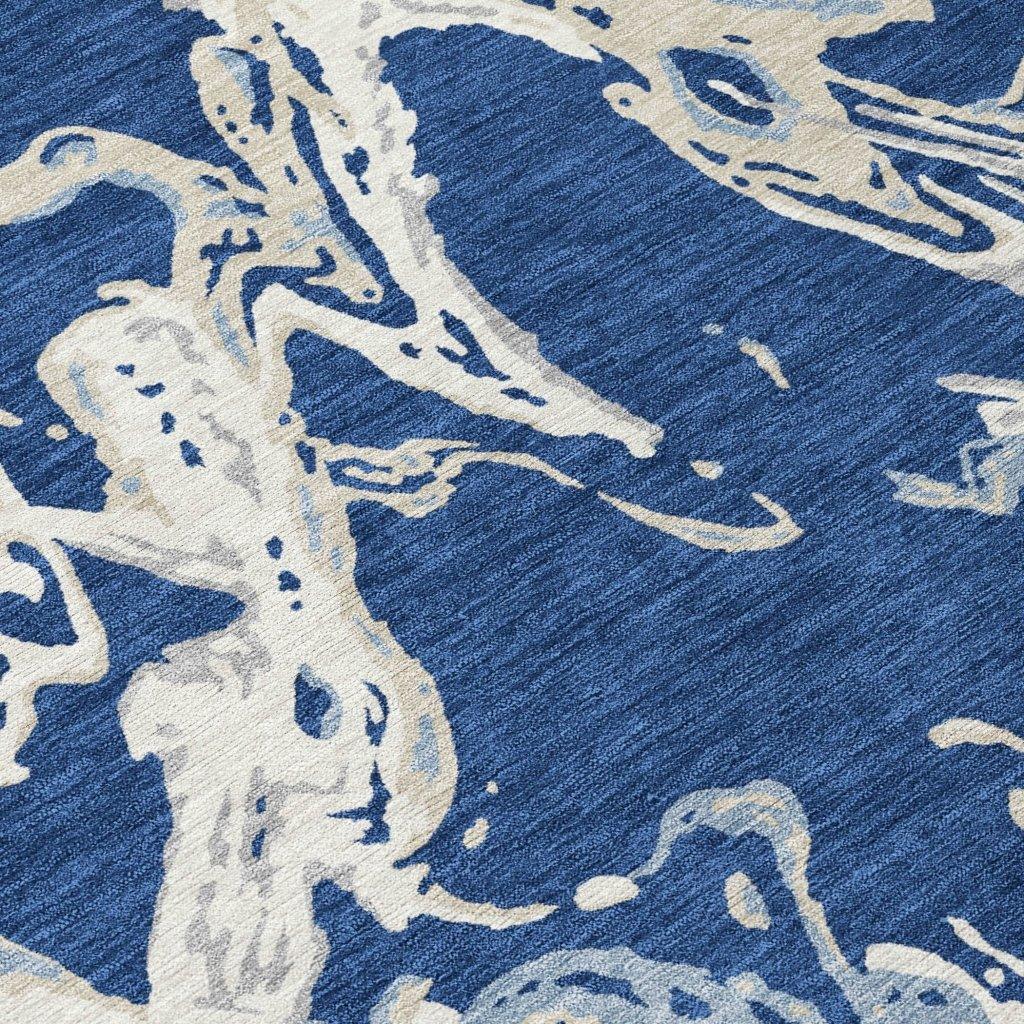 Lani Blue Washable Indoor-Outdoor Rug-Outdoor Rugs-LOOMLAN Rugs-LOOMLAN
