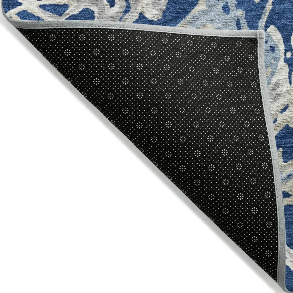 Lani Blue Washable Indoor-Outdoor Rug-Outdoor Rugs-LOOMLAN Rugs-LOOMLAN