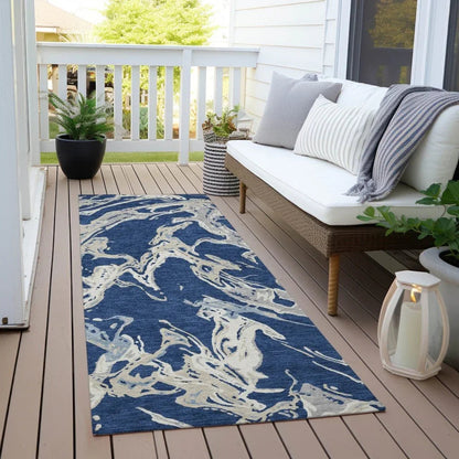 Lani Blue Washable Indoor-Outdoor Rug-Outdoor Rugs-LOOMLAN Rugs-LOOMLAN