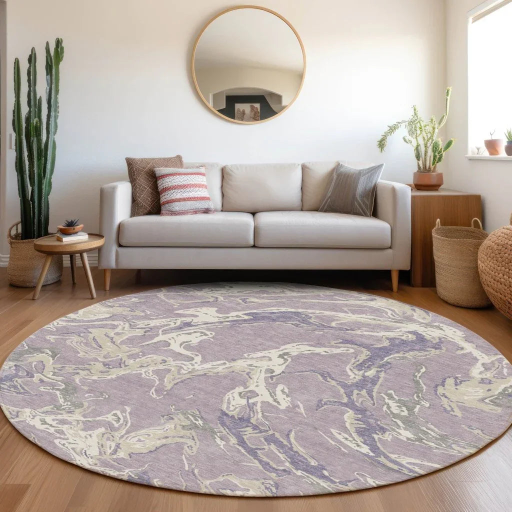 Lani Purple Washable Indoor-Outdoor Rug-Outdoor Rugs-LOOMLAN Rugs-LOOMLAN
