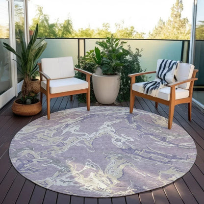 Lani Purple Washable Indoor-Outdoor Rug-Outdoor Rugs-LOOMLAN Rugs-LOOMLAN