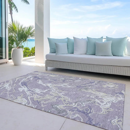 Lani Purple Washable Indoor-Outdoor Rug-Outdoor Rugs-LOOMLAN Rugs-LOOMLAN