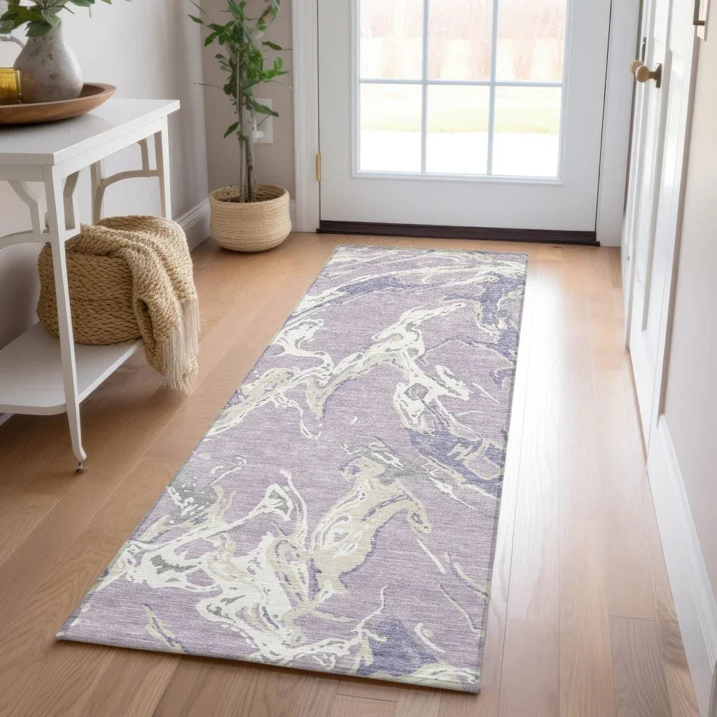 Lani Purple Washable Indoor-Outdoor Rug-Outdoor Rugs-LOOMLAN Rugs-LOOMLAN