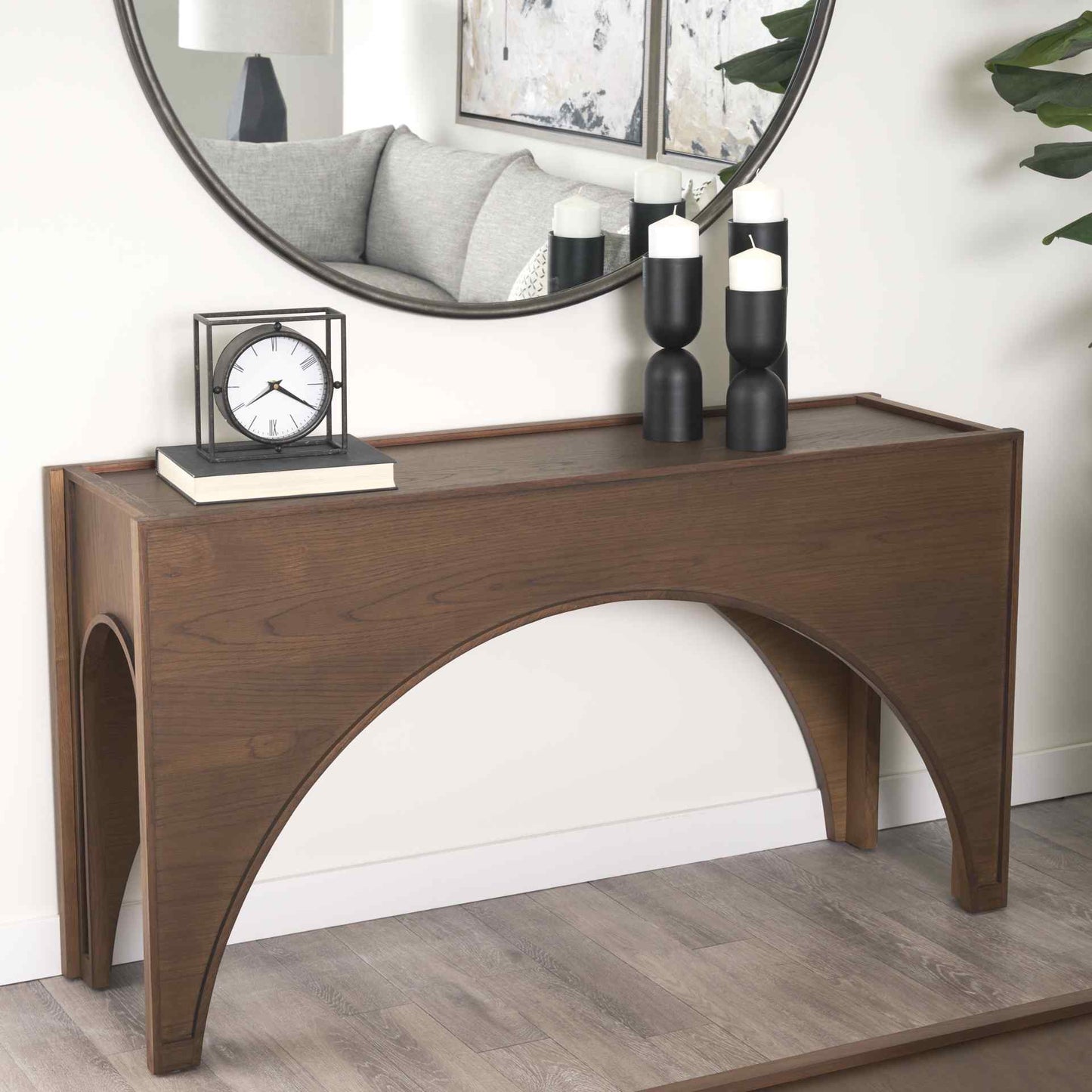 Laraya Wooden Rectangular Console Table