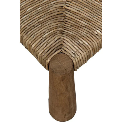 Laredo Teak Wood Armless Chair - LOOMLAN - Noir - Accent Chairs