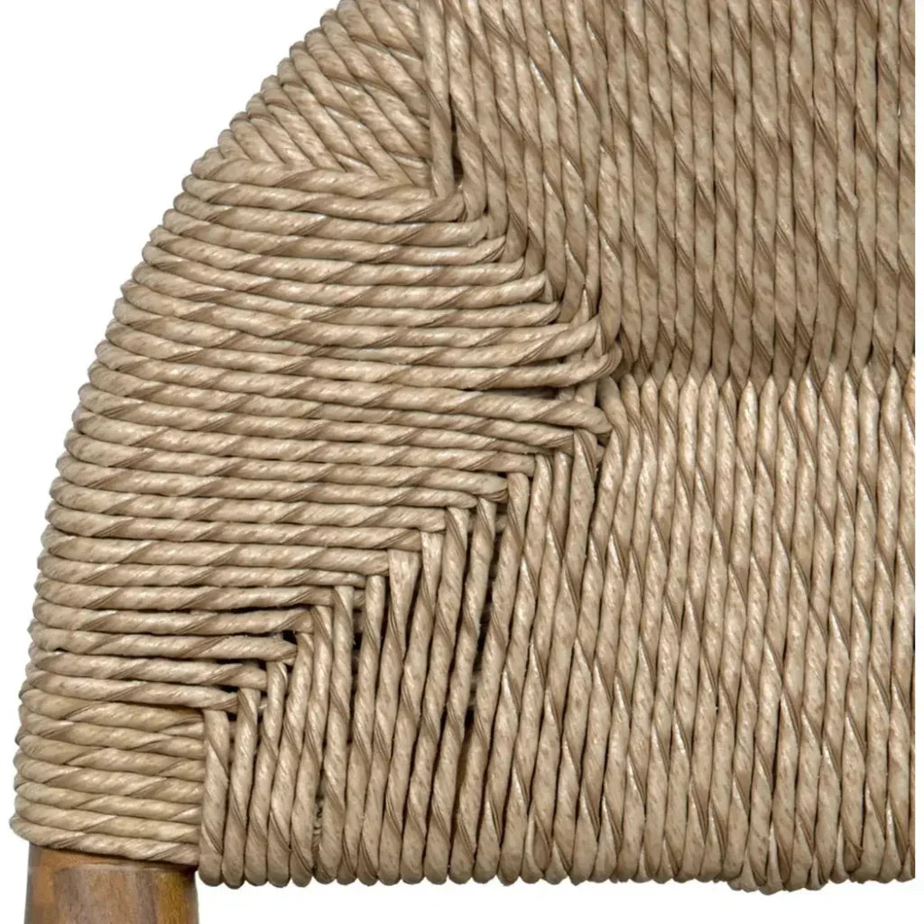 Laredo Teak Wood Counter Stool - LOOMLAN - Noir - Counter Stools