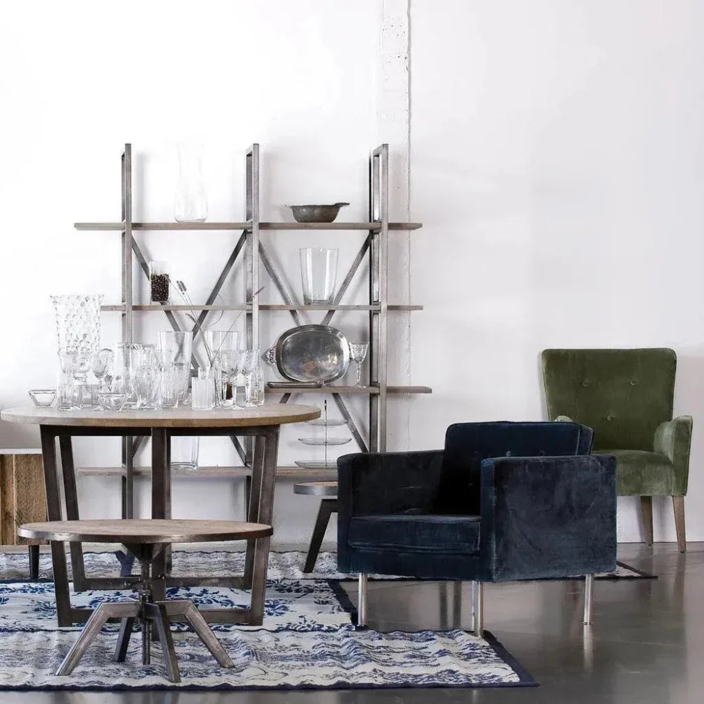 Large Cain Rack Etagere Wood Shelves Wood Tall & Wide - LOOMLAN - LH Imports - Etageres