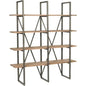 Large Cain Rack Etagere Wood Shelves Wood Tall & Wide - LOOMLAN - LH Imports - Etageres