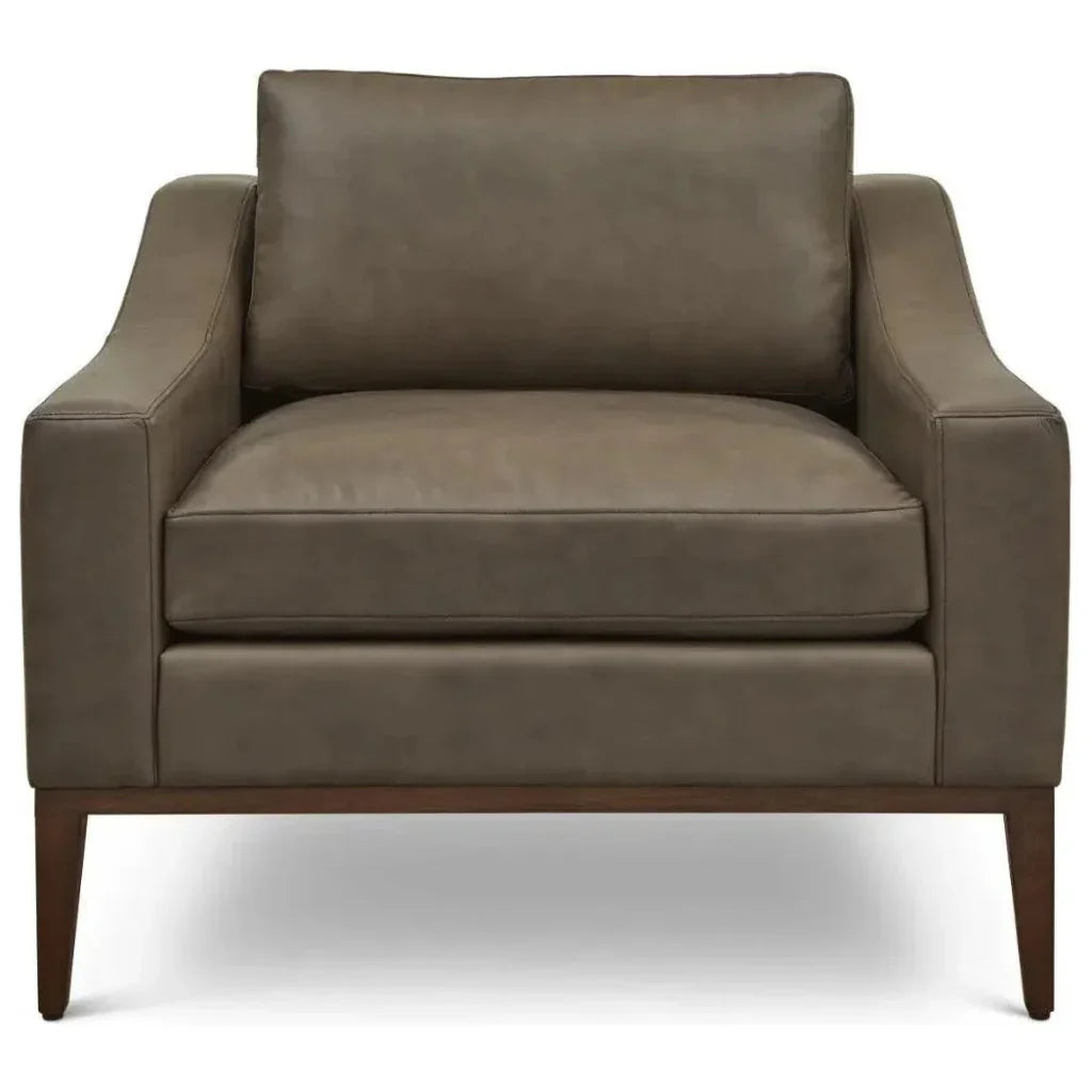 Large Leather Club Chair for Living Room - LOOMLAN - One For Victory - Club Chairs