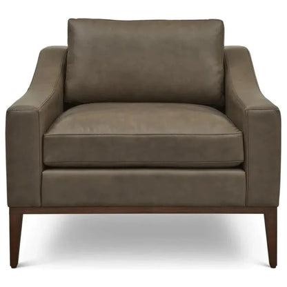 Large Leather Club Chair for Living Room - LOOMLAN - One For Victory - Club Chairs