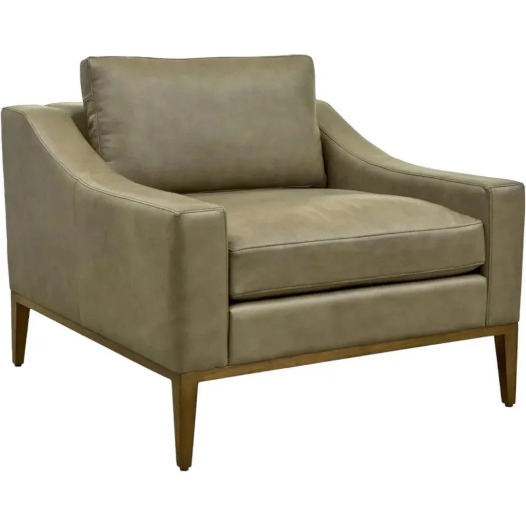 Large Leather Club Chair for Living Room - LOOMLAN - One For Victory - Club Chairs