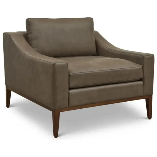 Large Leather Club Chair for Living Room - LOOMLAN - One For Victory - Club Chairs