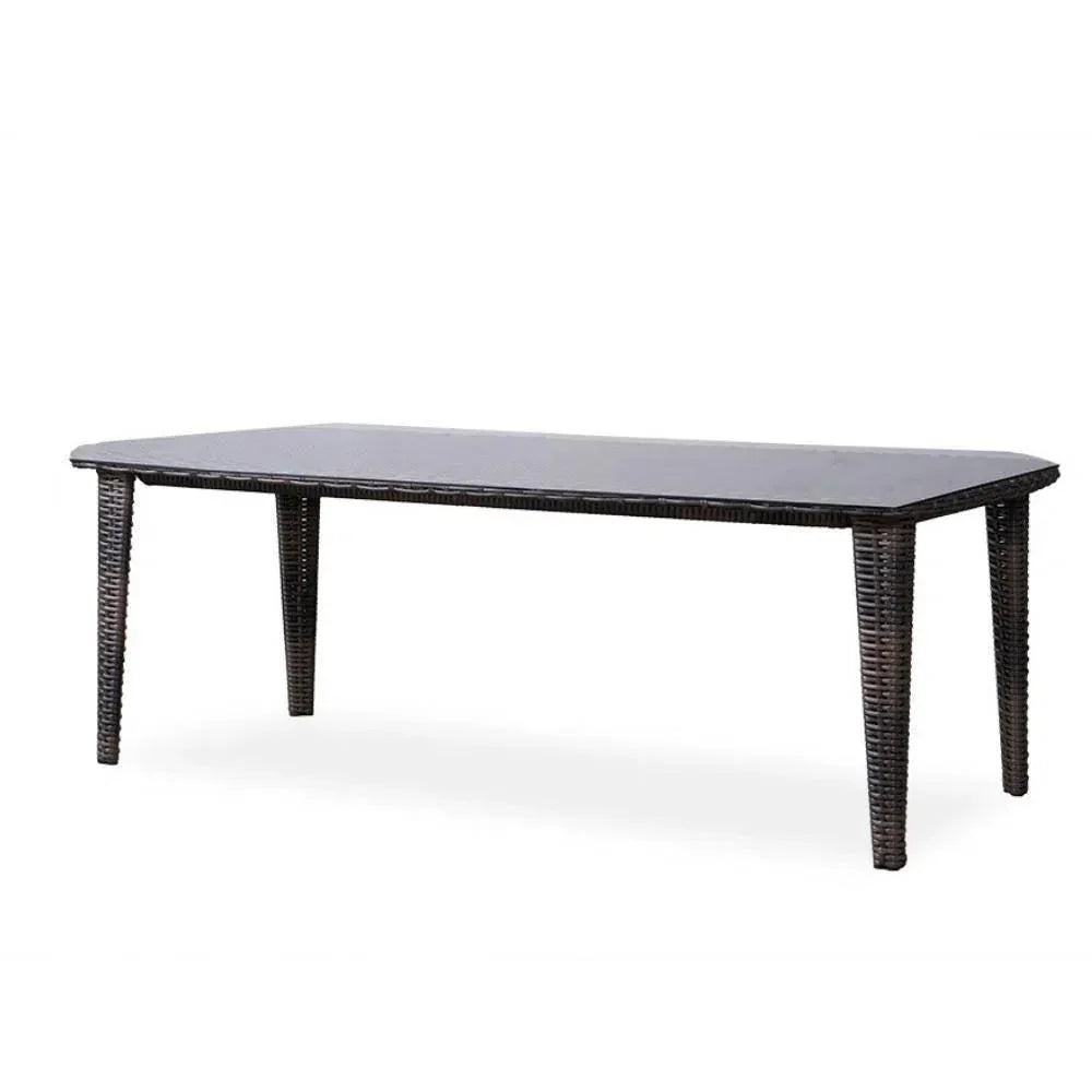 Largo 86" Rectangular Dining Table All Weather Wicker-Outdoor Dining Tables-Lloyd Flanders-LOOMLAN