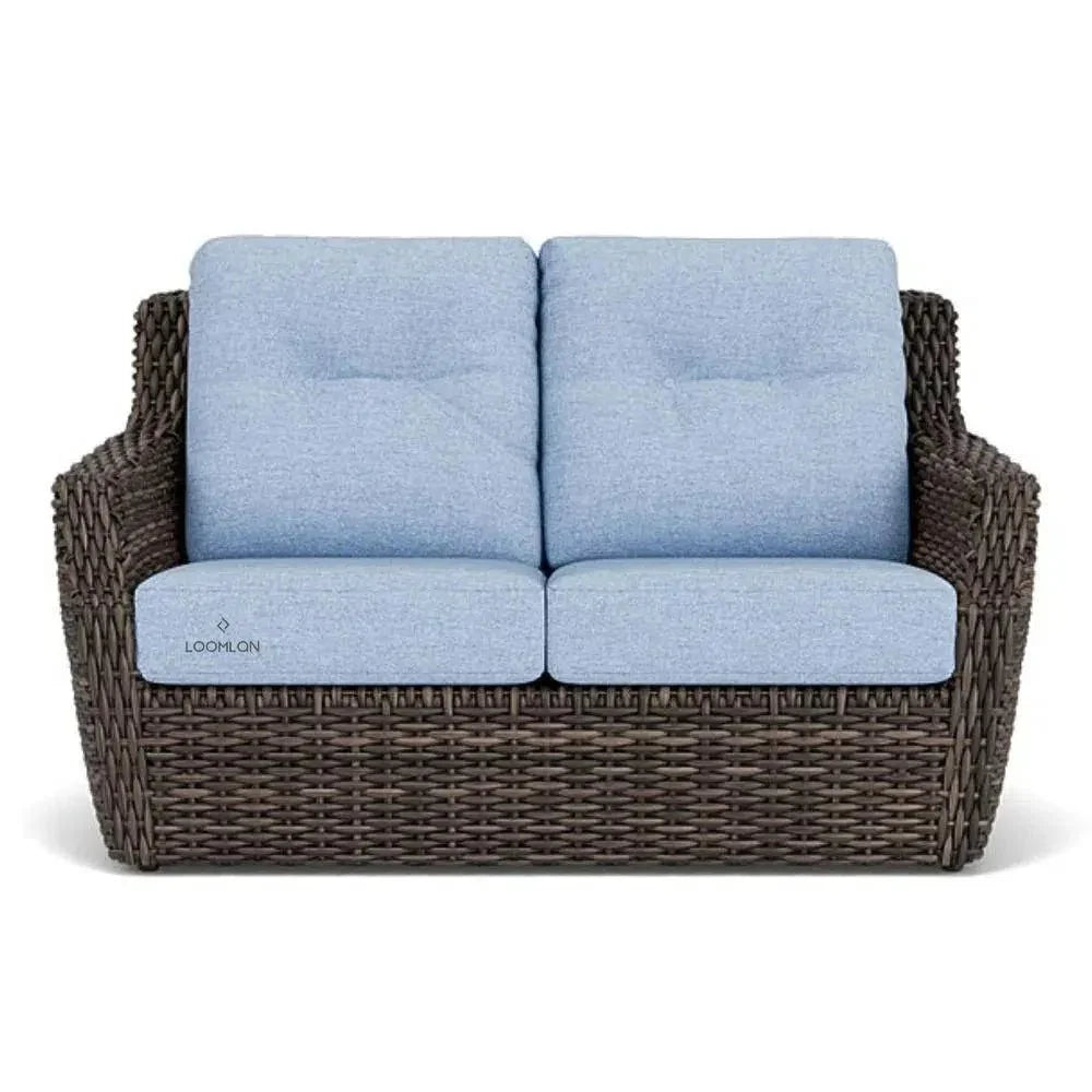 Largo Loveseat All Weather Wicker Furniture Made USA - LOOMLAN - Lloyd Flanders - Outdoor Sofas & Loveseats
