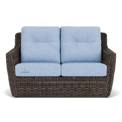 Largo Loveseat All Weather Wicker Furniture Made USA - LOOMLAN - Lloyd Flanders - Outdoor Sofas & Loveseats