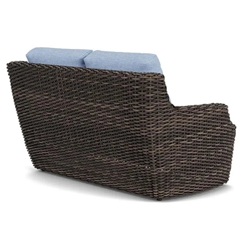 Largo Loveseat All Weather Wicker Furniture Made USA - LOOMLAN - Lloyd Flanders - Outdoor Sofas & Loveseats