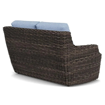 Largo Loveseat All Weather Wicker Furniture Made USA - LOOMLAN - Lloyd Flanders - Outdoor Sofas & Loveseats