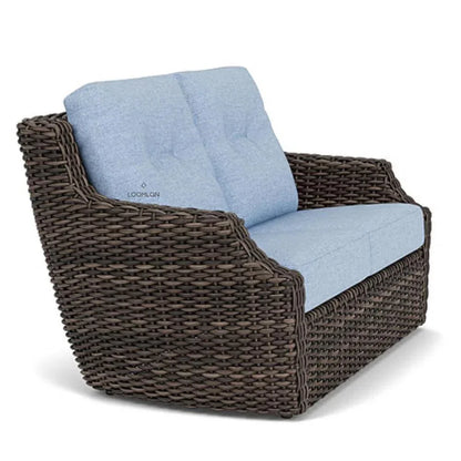 Largo Loveseat All Weather Wicker Furniture Made USA - LOOMLAN - Lloyd Flanders - Outdoor Sofas & Loveseats