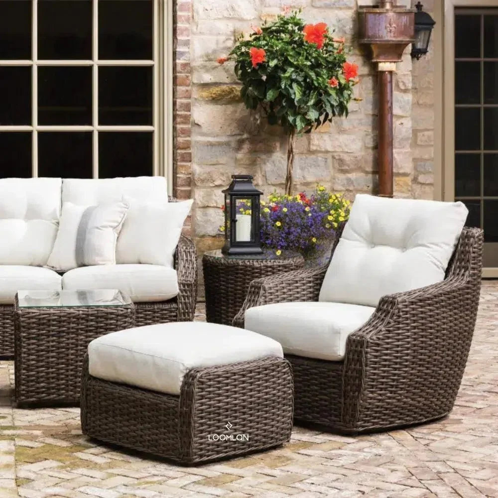 Largo Sofa All Weather Wicker Furniture Made USA - LOOMLAN - Lloyd Flanders - Outdoor Sofas & Loveseats