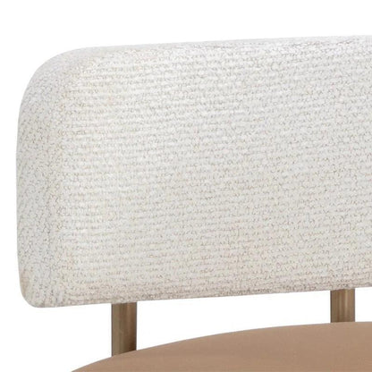 Larissa Barstool - Napa Cognac Faux Leather Seat - LOOMLAN - SUNPAN - Bar Stools