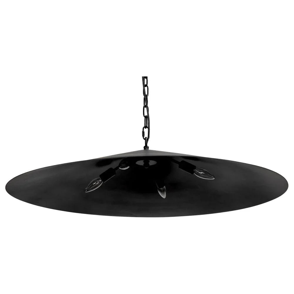 Lark Industrial Steel Black Pendant - LOOMLAN - Noir - Pendants