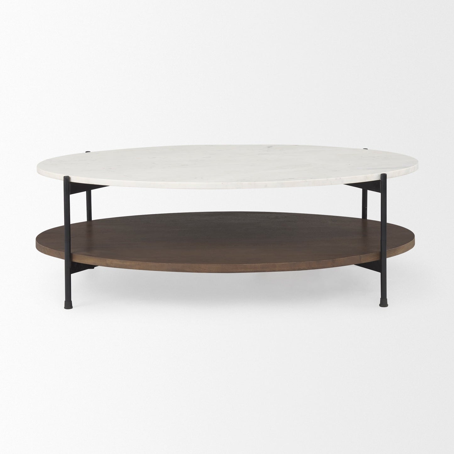 Larkin Marble Top Oval Coffee Table