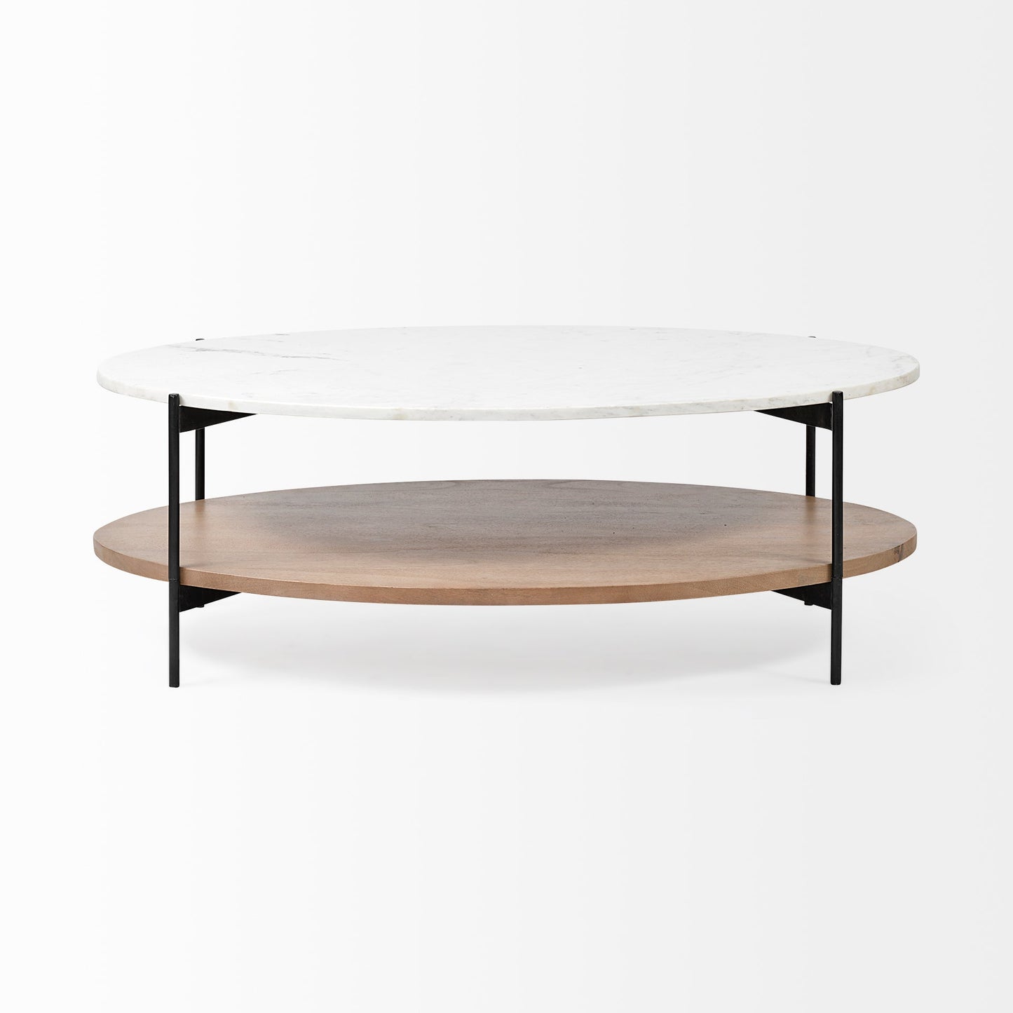 Larkin Marble Top Oval Coffee Table