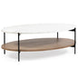 Larkin Marble Top Oval Coffee Table