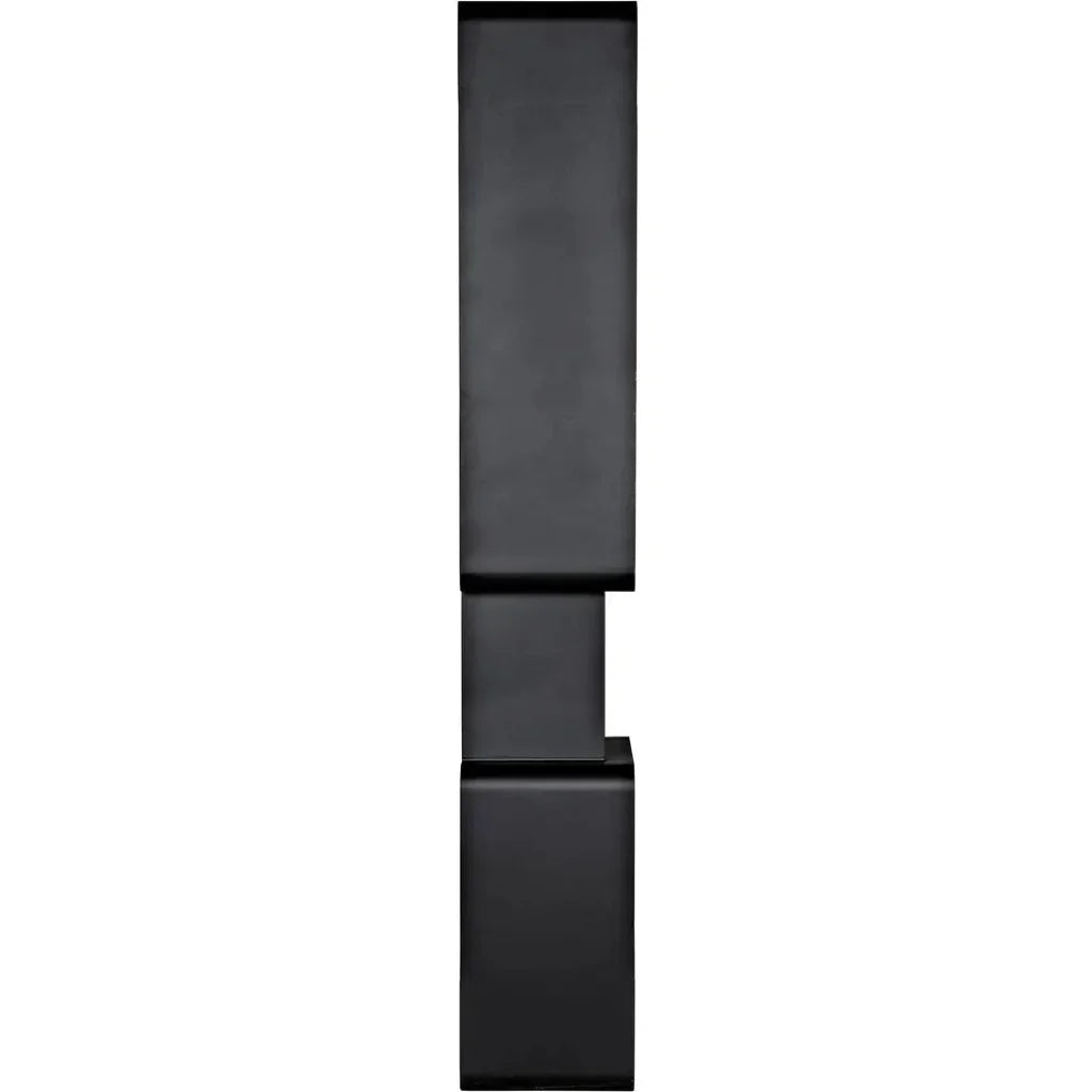 Larra Steel Black Etagere-Etageres-Noir-LOOMLAN