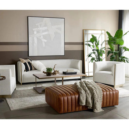 Larron Armchair Rhea Light Barley Durable & - LOOMLAN - SUNPAN - Accent Chairs